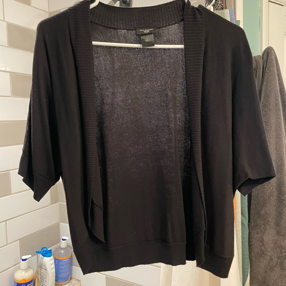 Elbow length cardigan shrug